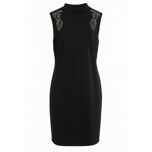 Signature Collection Elegant Black Sleeveless Dress, Size 16/XL